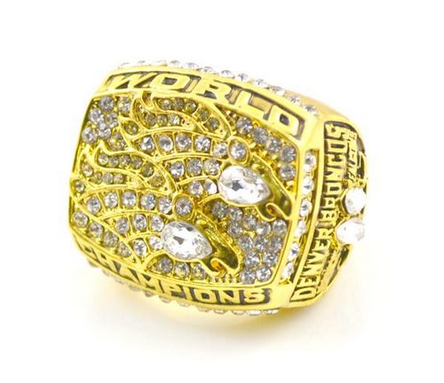 NFL Denver Broncos World Champions Gold Ring_3 - Click Image to Close